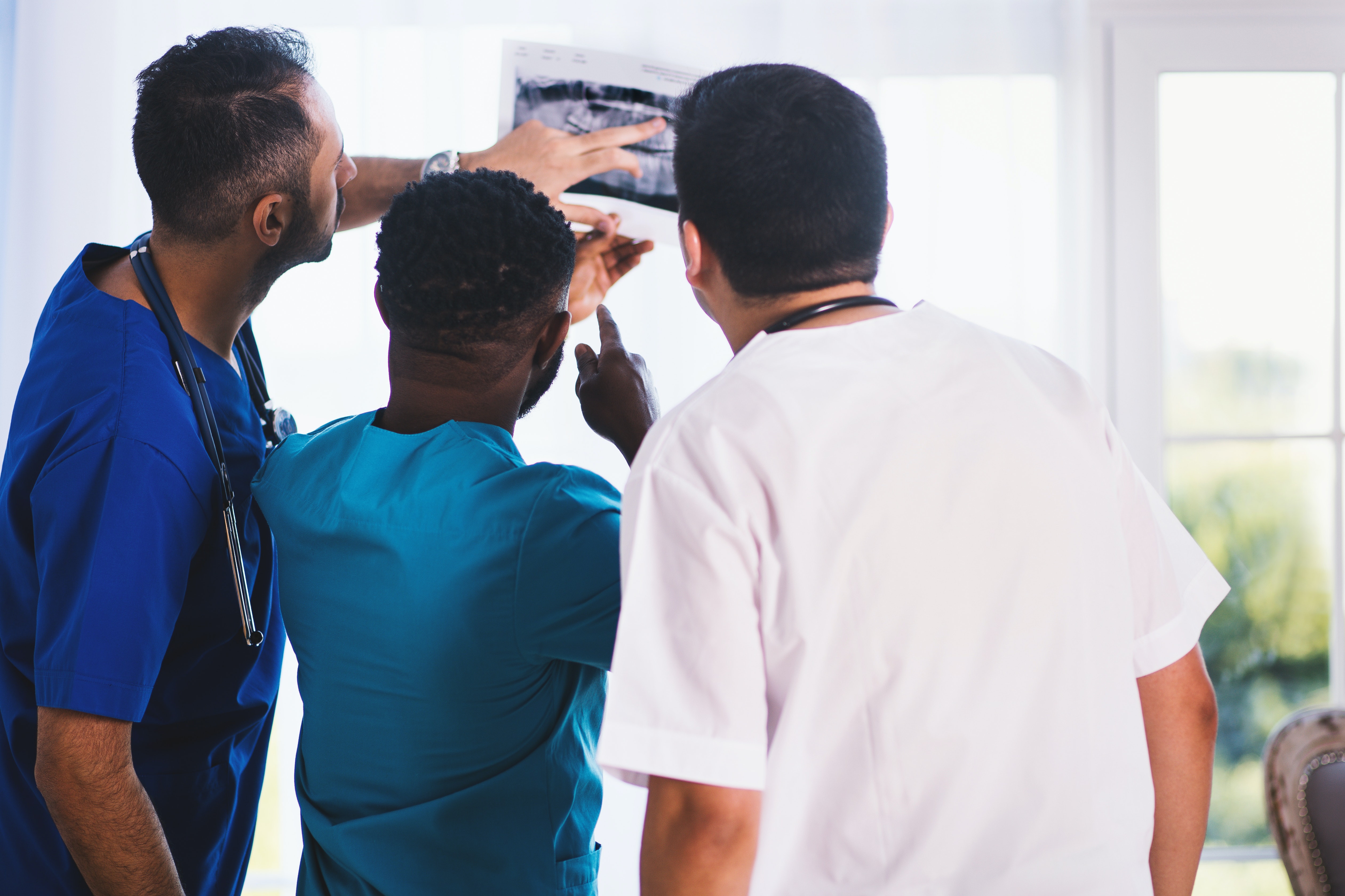Doctor consulting a patient